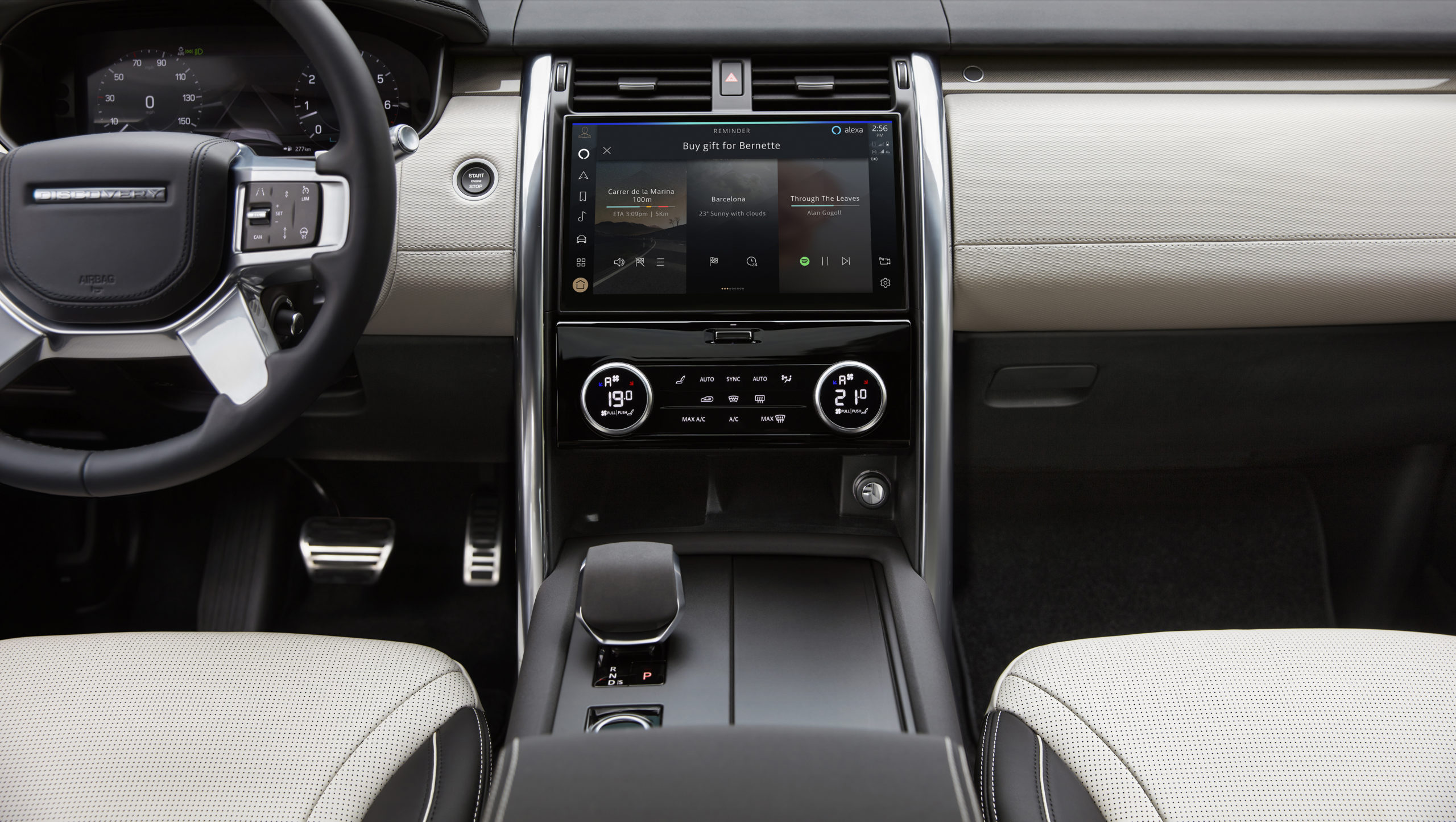 Amazon Alexa in Range Rover range