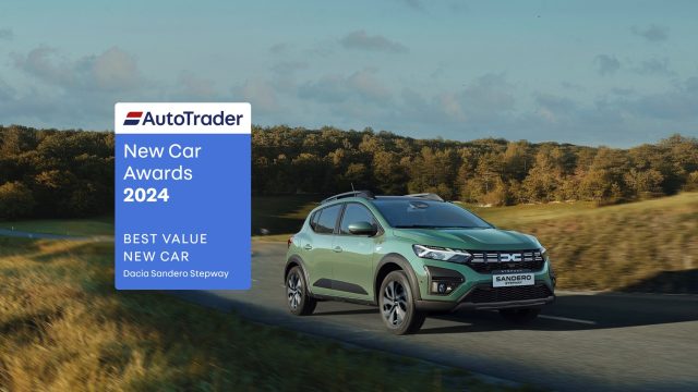 Dacia wins ‘Best Value Brand’ at the Auto Trader New Car Awards for the sixth time