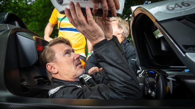 Two-time Formula 1 World Champion Mika Häkkinen drives the McLaren Solus GT at the Goodwood Festival of Speed [Photo Gallery]