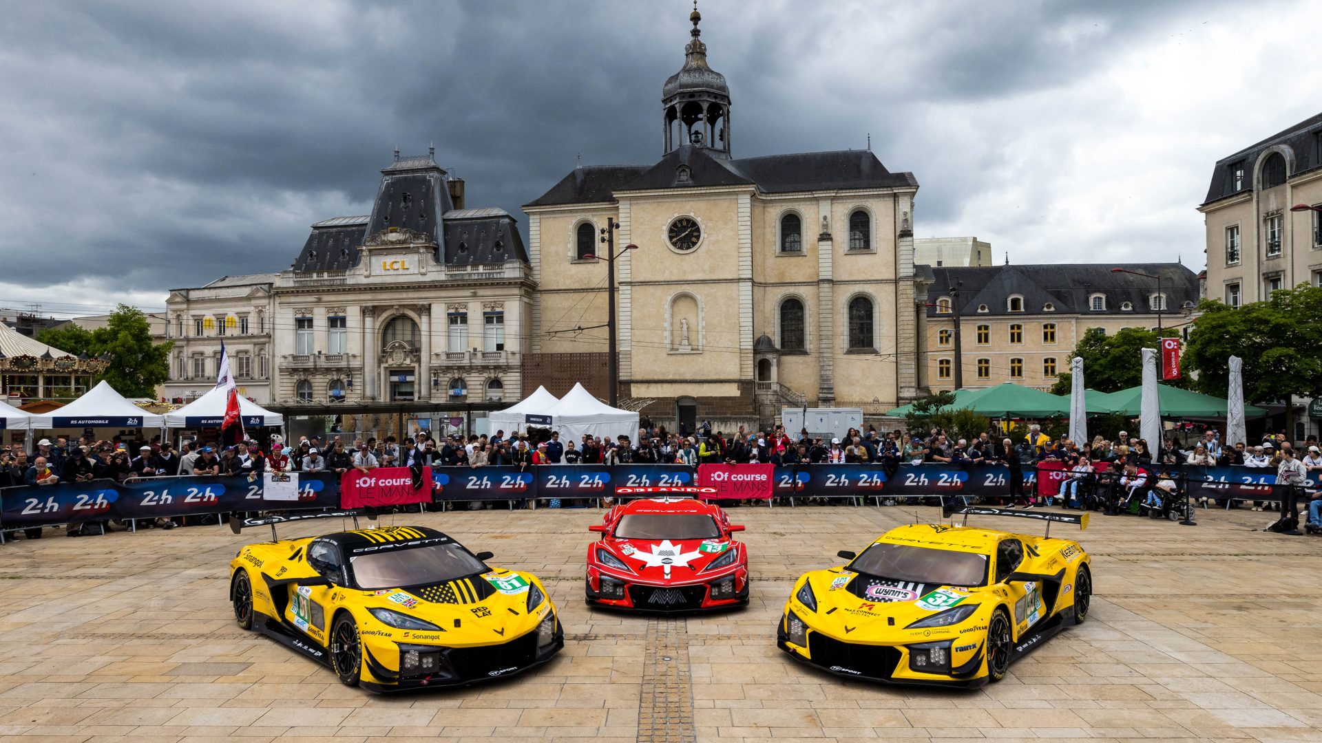 Two TF Sport and one AWA Corvette Z06 GT3.R in Le Mans last year.