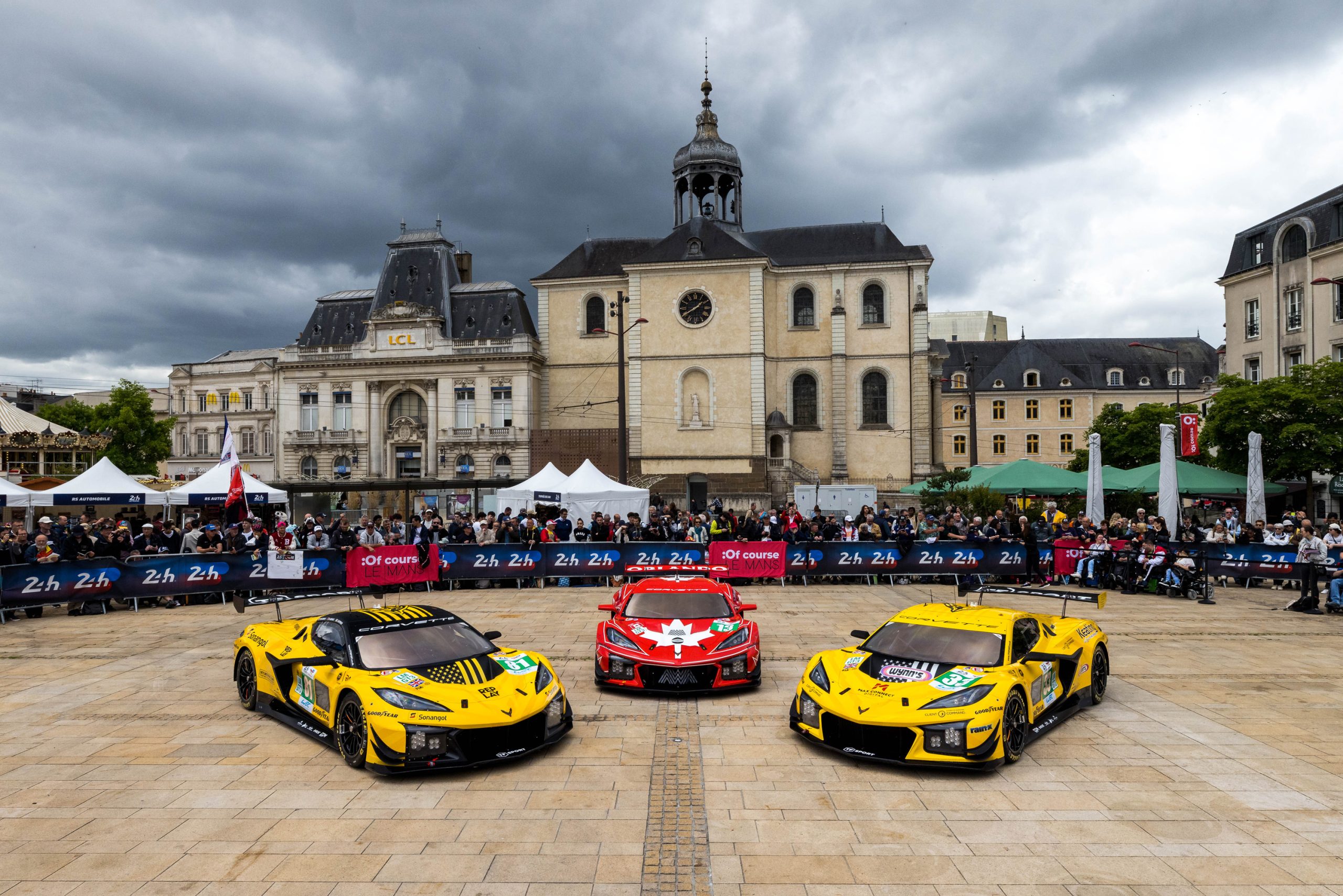 Two TF Sport and one AWA Corvette Z06 GT3.R in Le Mans last year.
