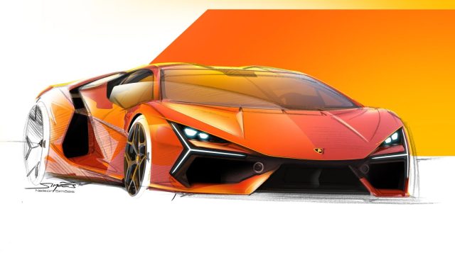 How to draw a Lamborghini