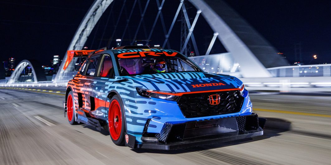 Honda CR-V Hybrid Racer First Ride: 800-hp ‘Beast’ will get the kids to school early