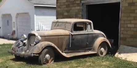 1933 Dodge Barn Find Reveals Incredible Patina After First Wash In 56 Years