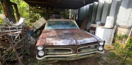 1966 Pontiac GTO Barn Find Is A Hurricane Michael Survivor