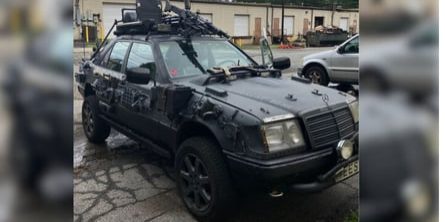 Buy This Military-Inspired Custom Mercedes, Complete With Fake Machine Gun