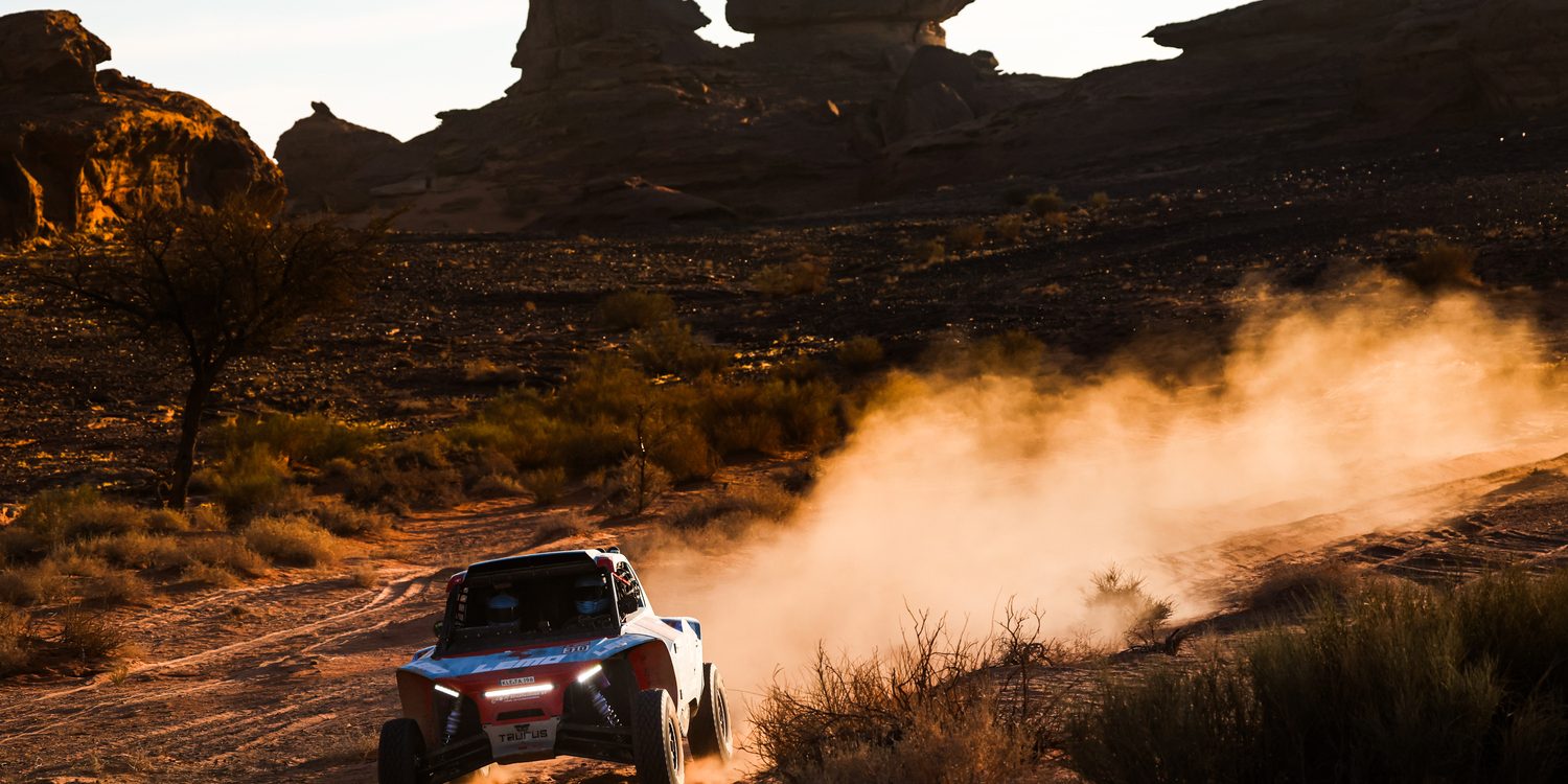 310 SPIERINGS Paul (nld), VAN DER STELT Jan Pieter (nld), Taurus, Team Rebellion and Spierings, Challenger T3, action during the Stage 4 of the Dakar 2025 on January 8, 2025 between Al Henakiyah and Al Ula, Saudi Arabia - Photo Antonin Vincent / DPPI