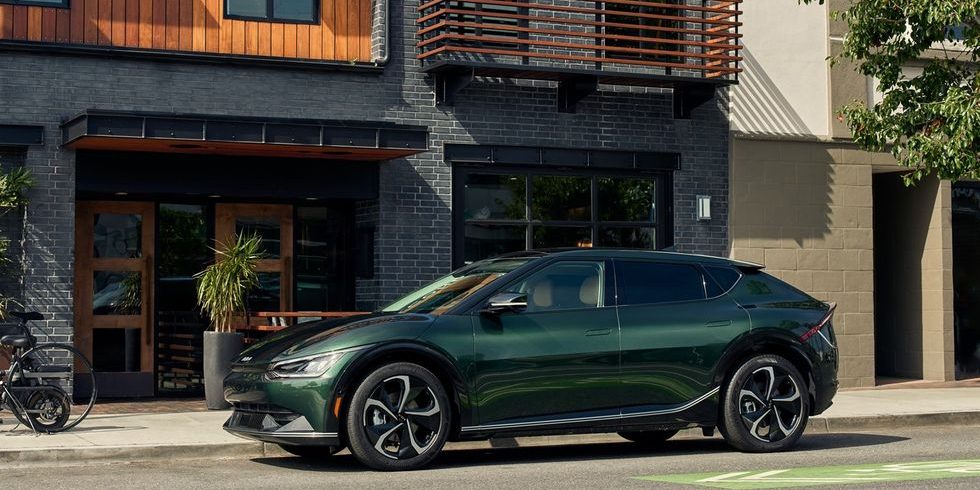 Kia EV6 Limited Edition Features Attractive Green and Tan Color Combo
