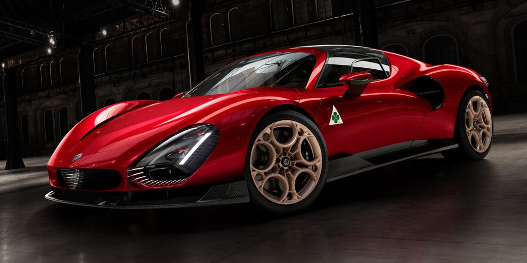 Alfa's upcoming EV sports car poised as a 4C Spider successor — the 4E?