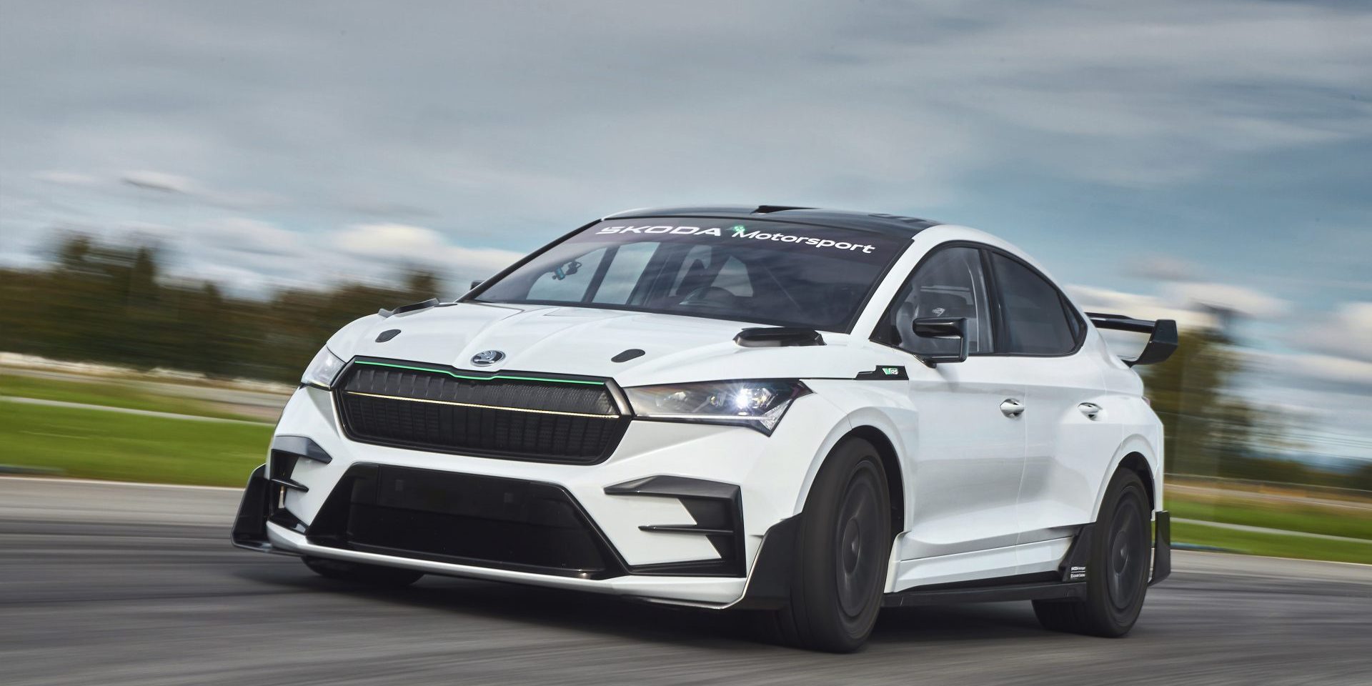 The Enyaq RS Race: A new motorsport concept with sustainable ideas for production models (image courtesy Skoda)