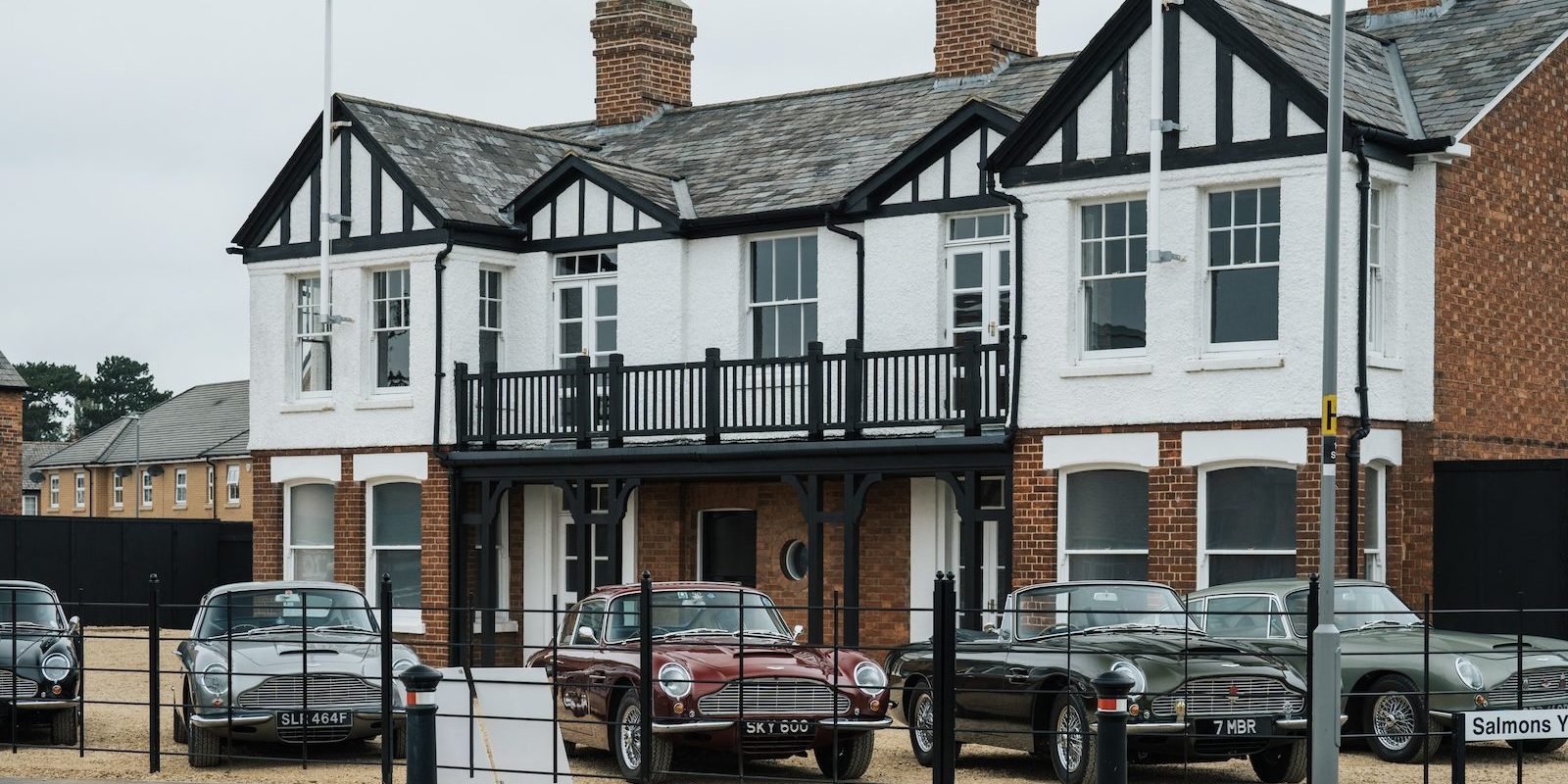 Examples of the DB6 outside 'Sunnyside' at the Aston Martin Works 70th anniversary event 1
