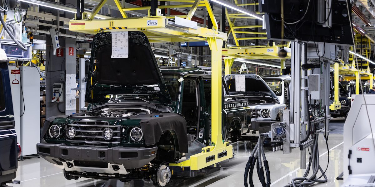 Production is back on for INEOS Automotive (image courtesy INEOS)