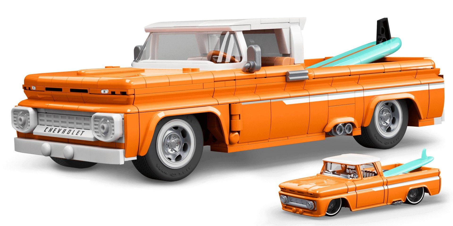 Mattel Brick Shop ™ Hot Wheels ™ Custom ’62 Chevy® Pickup JPG Image courtesy Mattel
