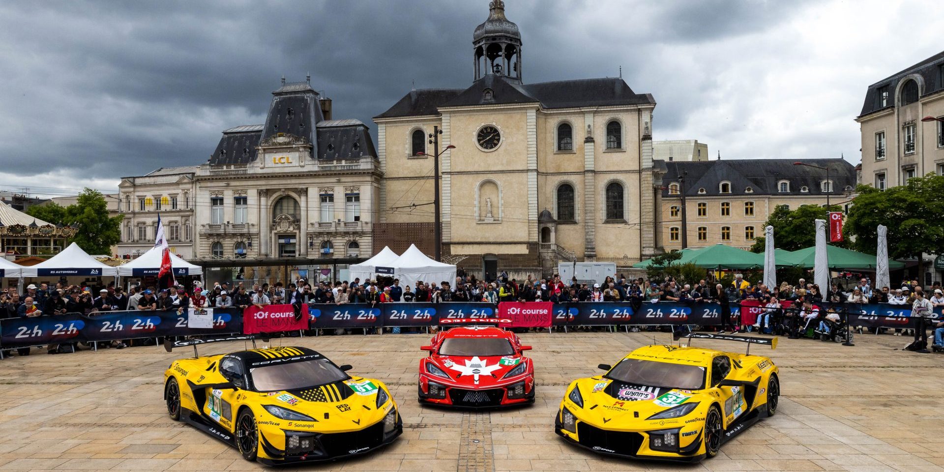 Two TF Sport and one AWA Corvette Z06 GT3.R in Le Mans last year.