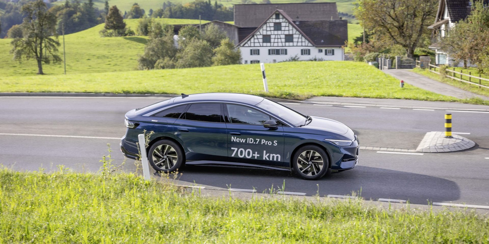 All-electric Volkswagen ID.7 Pro S covers 794 km on one battery charge (image courtesy Volkswagen)