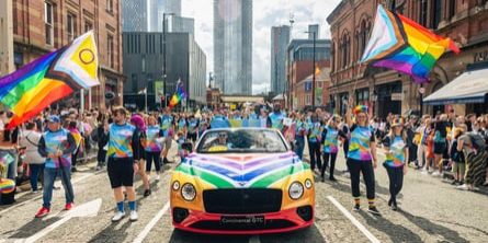 Uniquely Colorful Bentley Continental GTC Celebrates LGBTQ+ Community
