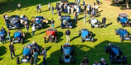 EB110, Bolide Among 70 Modern And Classic Bugattis At 40th Anniversary Festival