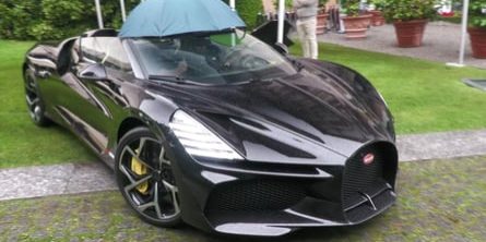 Bugatti Mistral Driver Fends Off Rain Using Good Ol' Umbrella