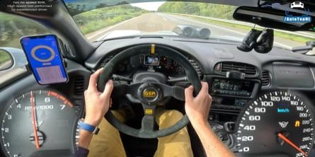 Listen To A 2000 Chevy Corvette Rumble Its Way To 172 MPH On Autobahn