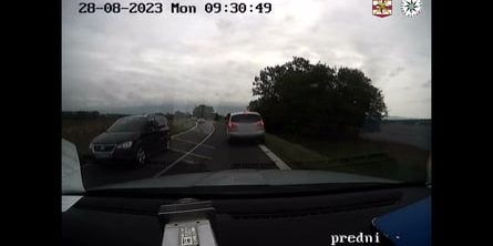See Speeding Driver Illegally Pass Unmarked Police Car, Get Served Instant Justice