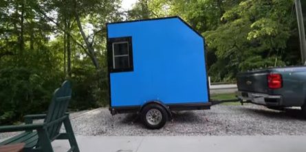 See Old Utility Trailer Become Cozy Tiny Camper For Under $1,000