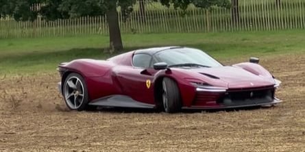Watch Ferrari Daytona SP3 Owner Slide His Supercar In A Field