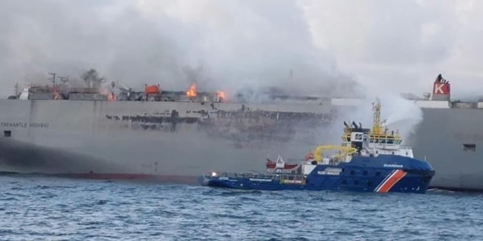Another Fire on Another Car-Carrying Cargo Ship