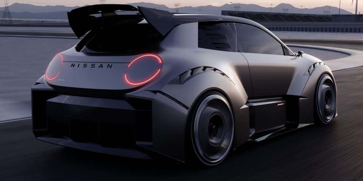 Nissan’s new electric car concept is an aggro-looking hot hatch