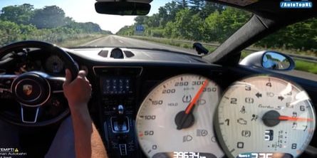 Watch And Listen As Porsche 911 Turbo S Goes Over 200 MPH On Autobahn