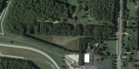 Studebaker Spelled Out In Trees Still Visible By Air In Northern Indiana