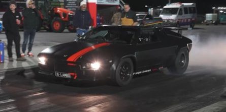 Lamborghini Jalpa With Twin-Turbo LS V8 Does Sub-9-Second Quarter Mile