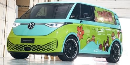 VW ID. Buzz Mystery Machine Features Custom Wrap, Coilover Suspension
